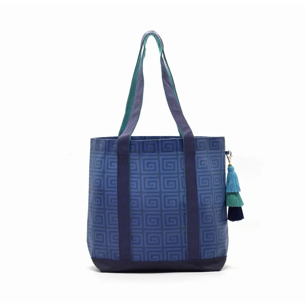 NEW Jonathan Adler x Michaels Tote Bag Blue 17x13